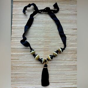 Ann Taylor Bead & Tassle Necklace